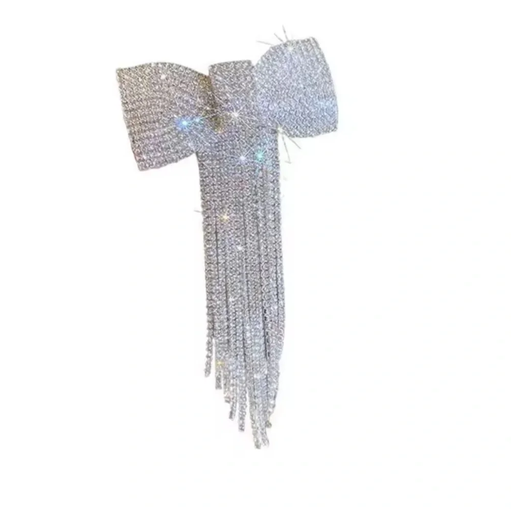 Dazzling Rhinestone Bow Hair Accessory - Picture 2 of 4